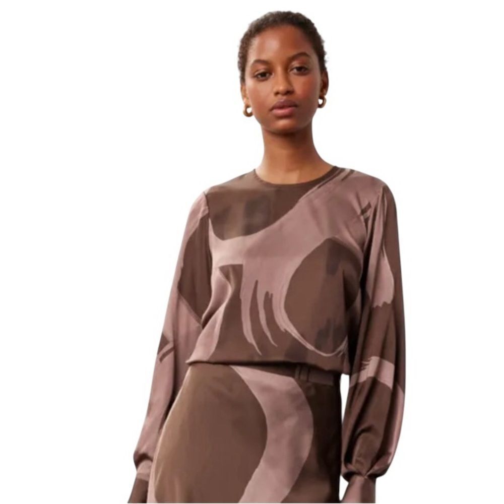 Slate & Willow Balloon Sleeve Top Size XL